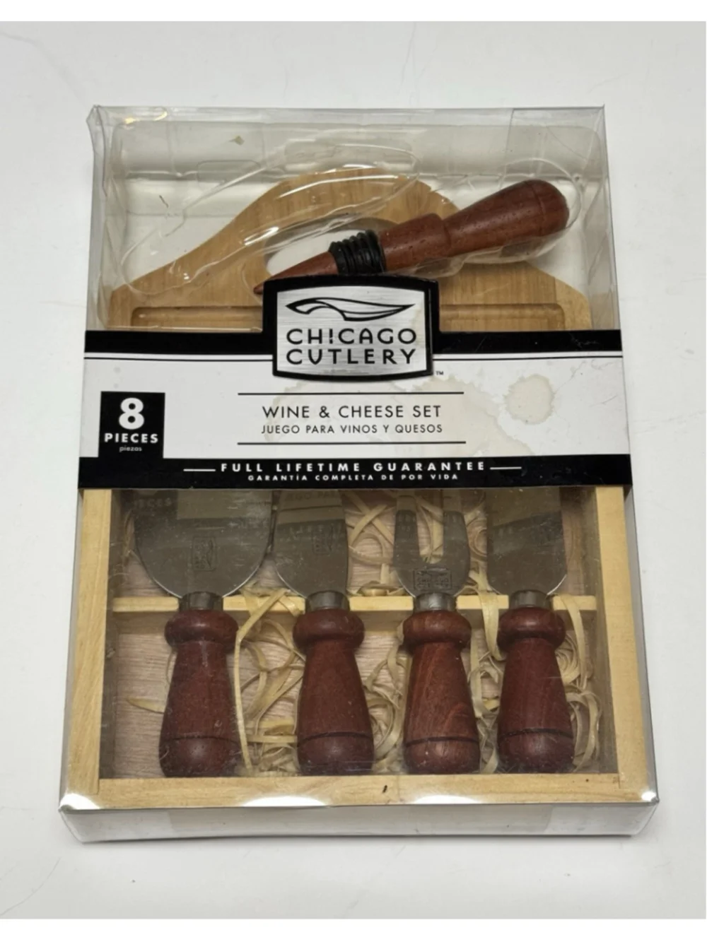 New Chicago Cutlery 7 Piece Wine & Cheese Set